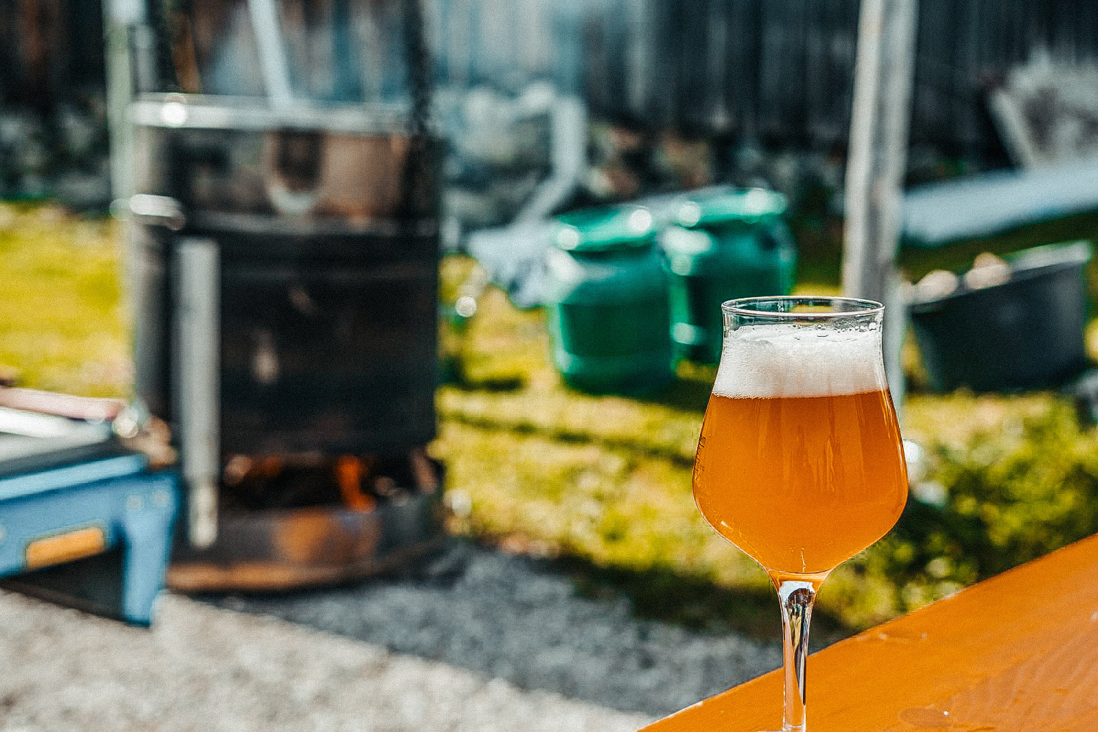 Hotels und Ferienwohnungen im Oberallgäu - Bierbrauen über offenem Feuer im Berghotel Sonnenklause - Bierbrauen über offenem Feuer im Berghotel Sonnenklause