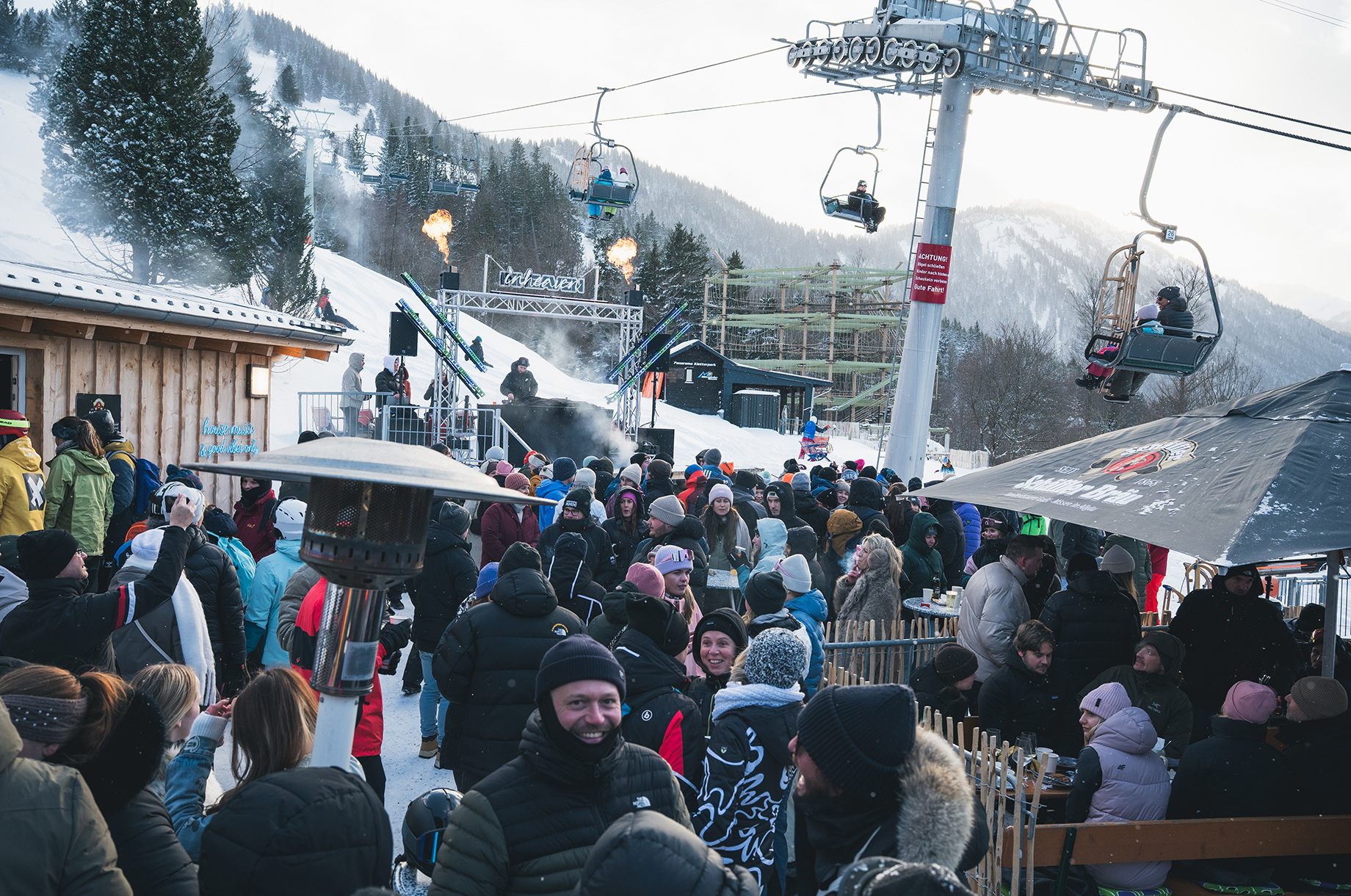 Hotels und Ferienwohnungen im Oberallgäu - Kategorien: Open-Air - INHEAVEN - house music & good vibes only an der Mittagbahn - INHEAVEN - house music & good vibes only an der Mittagbahn