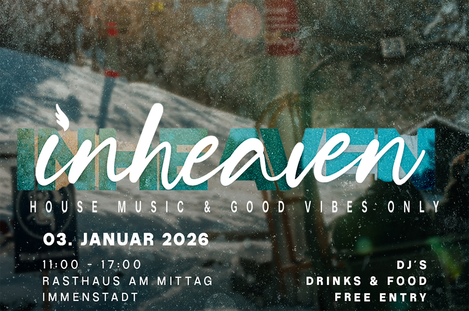 Hotels und Ferienwohnungen im Oberallgäu - Kategorien: Musik - Oberallgäu - INHEAVEN - house music & good vibes only an der Mittagbahn - INHEAVEN - house music & good vibes only an der Mittagbahn